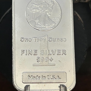 Walking Liberty - 1 Troy oz Silver Bar - .999 Pure SOLID Silver