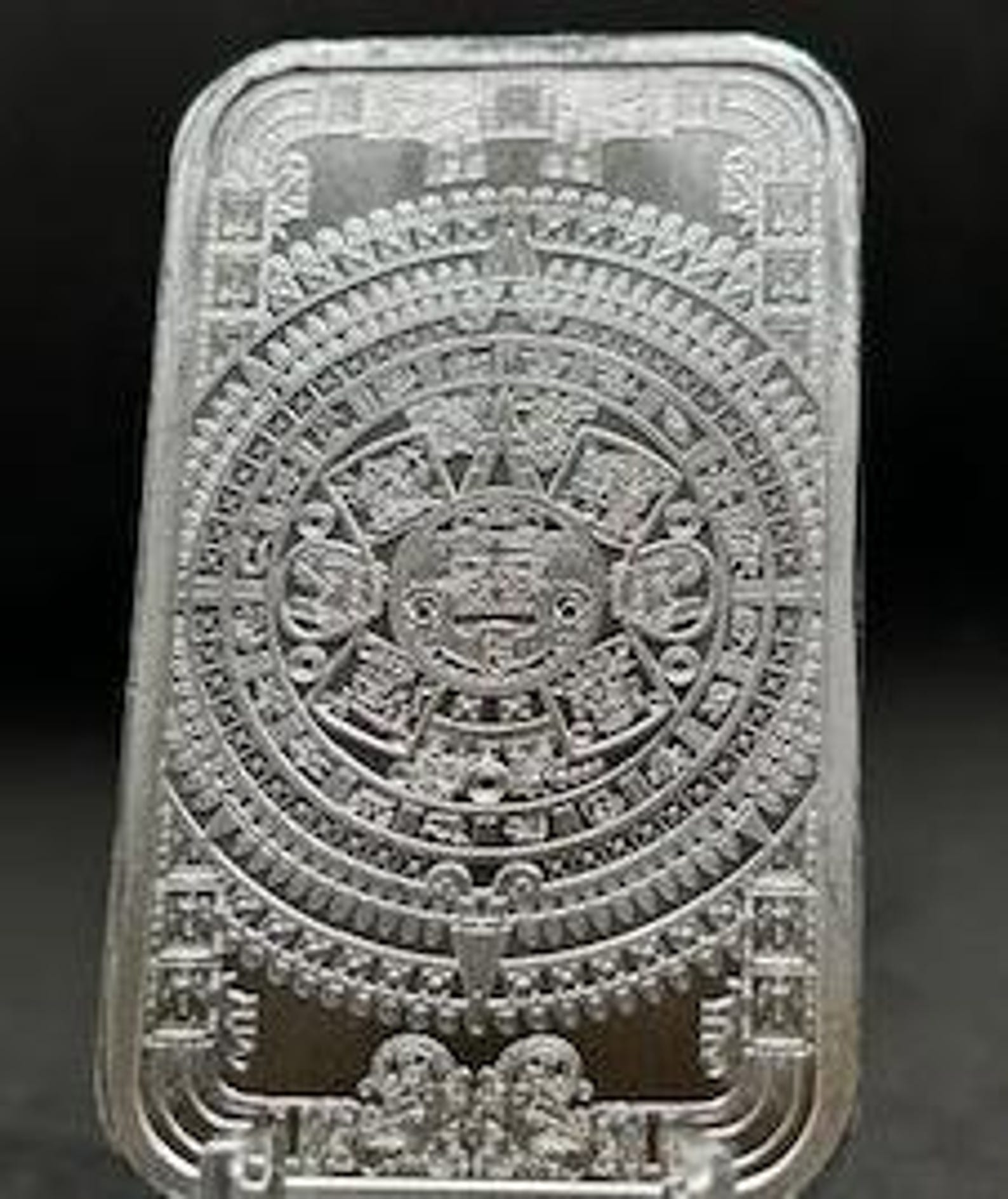 Pure Aztec Aztec - 1 Troy Oz Silver Bar - .999 Pure SOLID Silver - Etsy