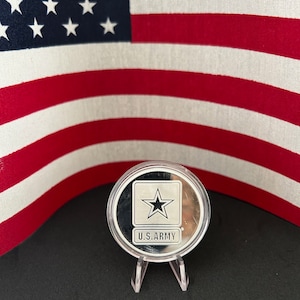 US ARMY .999 Pure Solid Silver - 1 Troy oz.