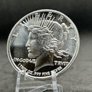Peace Dollar .999 Pure Solid Silver - 1 Troy oz.