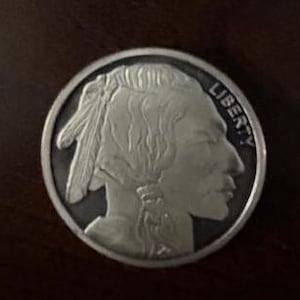 Buffalo Round Fractional .999 Pure Solid Silver 1/10 Troy oz