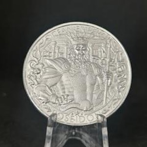 Lost City of Atlantis - 1 Troy oz Silver Round- .999 Pure SOLID Silver