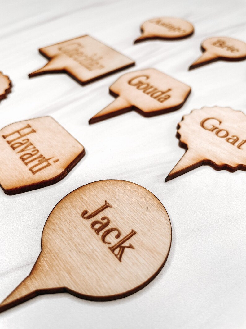 Classic Cheese Board Markers Cheese Picks Cheese Labels Etsy