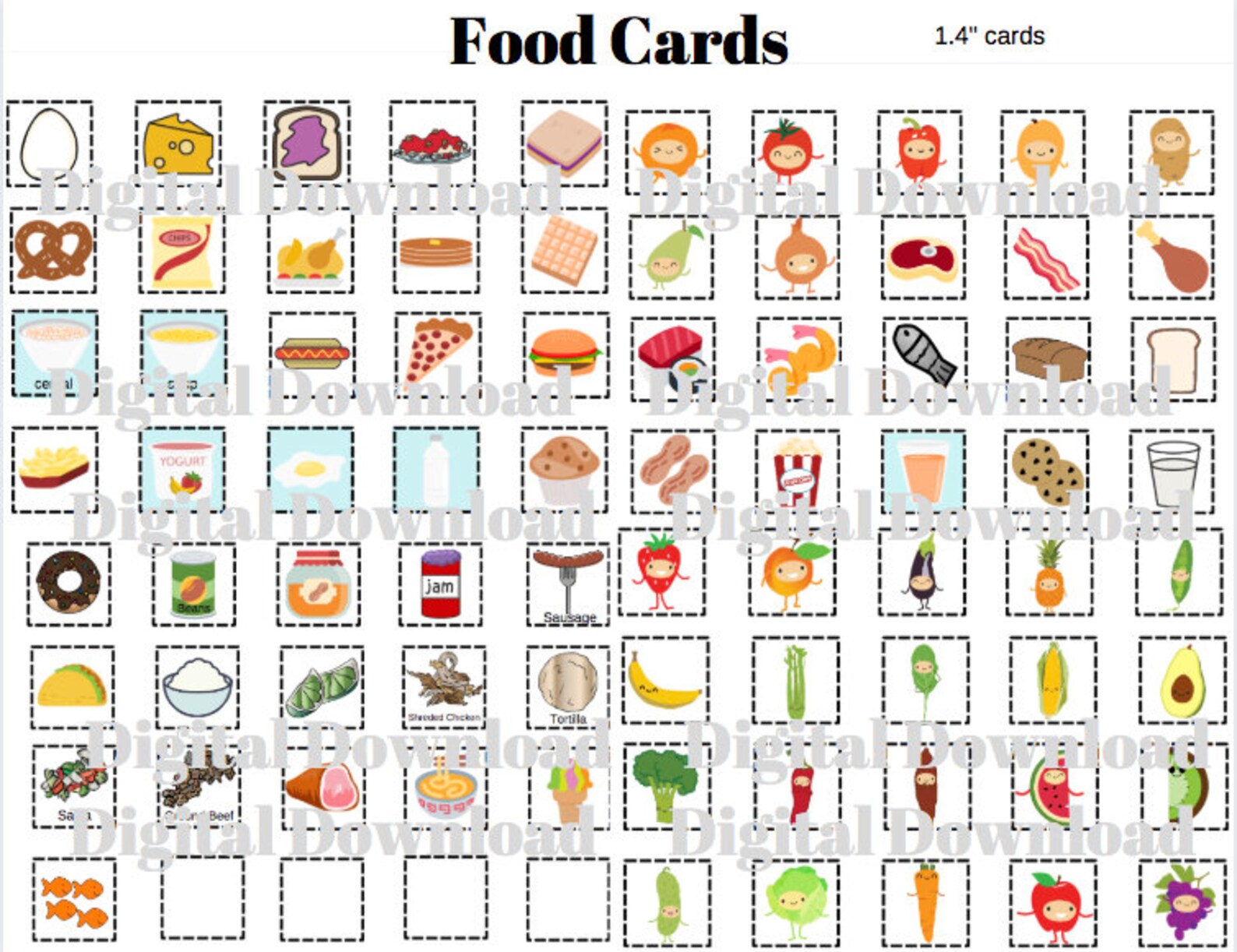 Daily Meal Plan for Kids DIGITAL DOWNLOAD // Daily Food Chart // My ...