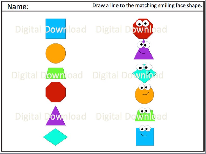 Designs Flashcards and Worksheets Printable Downloads // Styles // Tracing // Worksheet // Counting image relating to Printable Shapes Flashcards titled Styles Flashcards and Worksheets Printable Downloads // Styles // Tracing // Worksheet // Counting