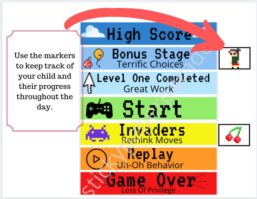 Behavior Chart DIGITAL DOWNLOAD // Printable Behavior Chart // Behavior ...