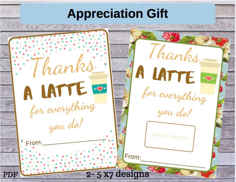 Appreciation Card Printable DOWNLOAD - Thank you card