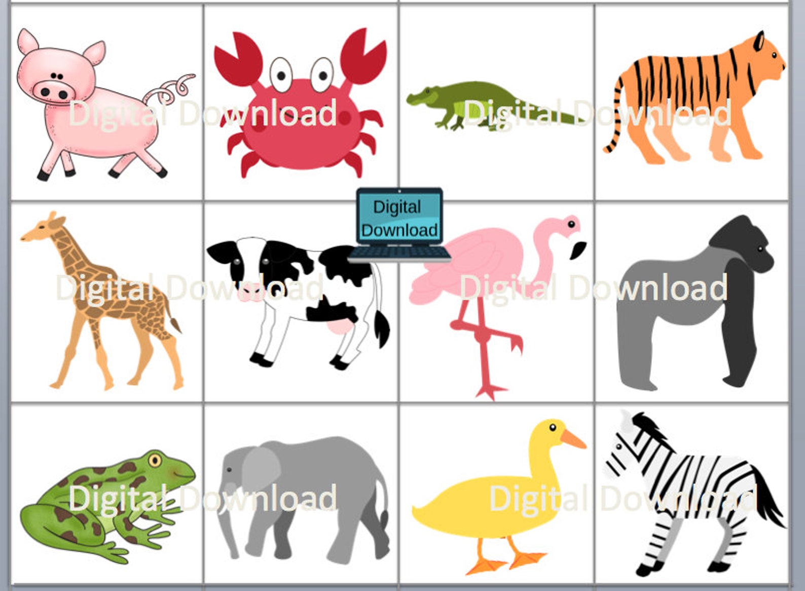 Animal Feet Printable Matching Activity DIGITAL DOWNLOAD // | Etsy