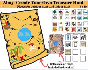pirate treasure map etsy