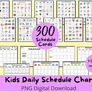 Daily Schedule Chore Chart DIGITAL DOWNLOAD //  Daily Jobs Chart // Chore Chart // Daily Chart // Daily Routine // Daily Jobs //