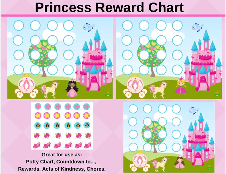 Princess Reward Charts To Print