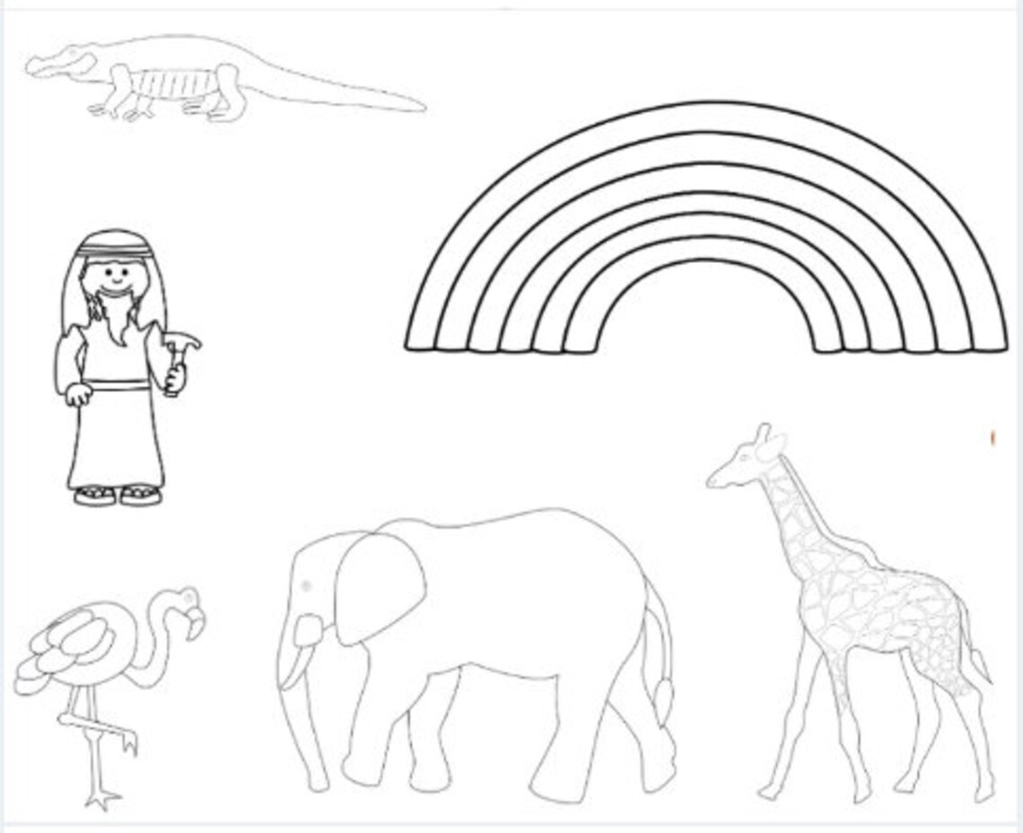 Noah's Ark Printable Downloads // Matching Game // - Etsy
