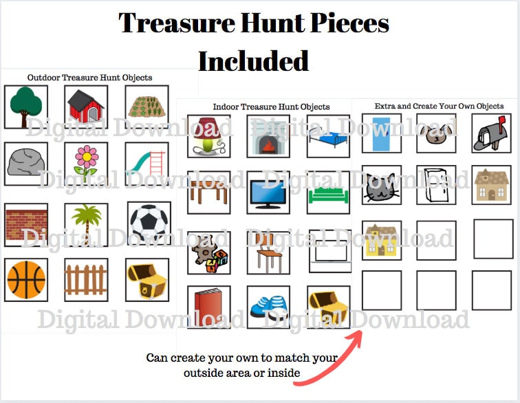 treasure map pirate map digital download printable etsy