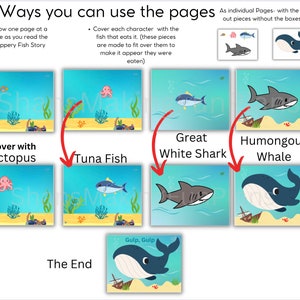 Slippery Fish Printable Set // Ocean // Downloads // Shark // Pretend Play // Printable Slippery ...
