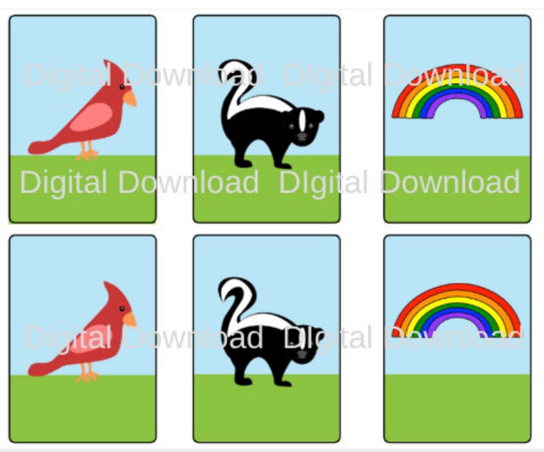 Noah's Ark Printable Downloads // Matching Game // Worksheet // Memory ...