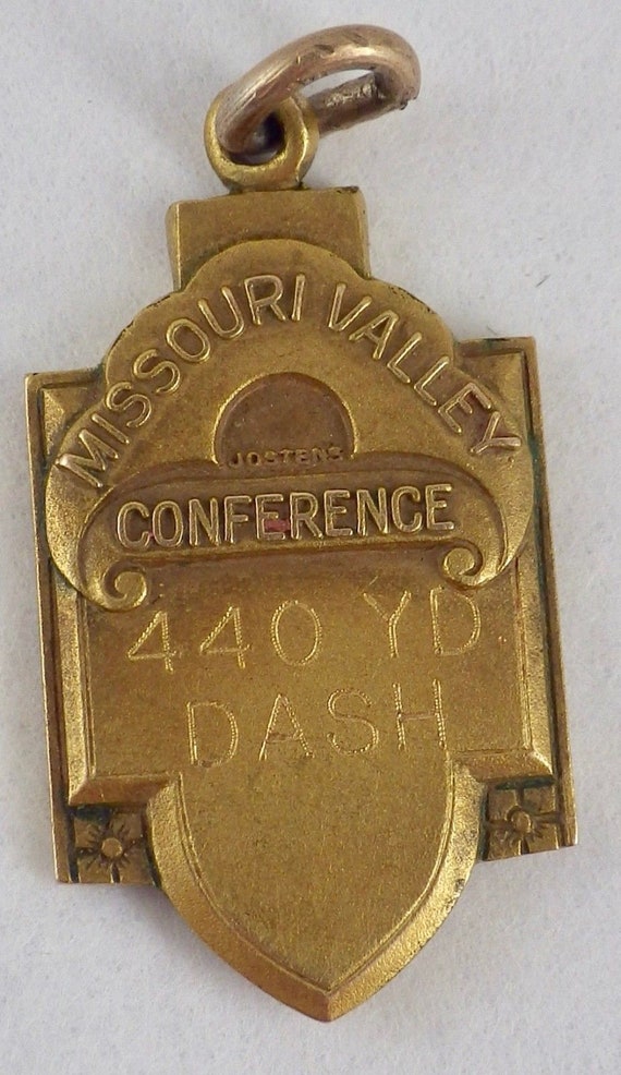 Vintage 1938 Gold Plated Missouri Valley Conferen… - image 2