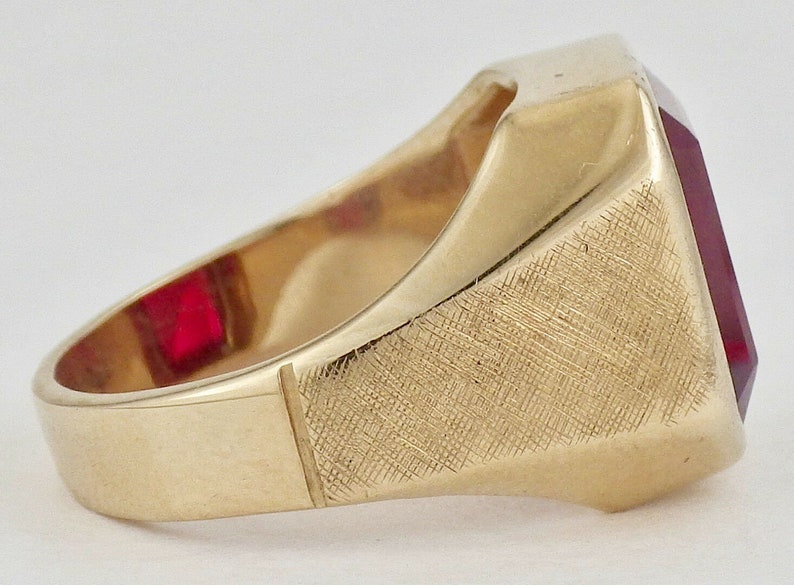 flat ruby ring