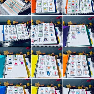 400 Cartões de Imagem de Comunicação | Auxílio Visual Não-Verbal para Autismo | Pasta de Terapia ABA | Presente de Discurso | Rotina Diária | Ferramenta para Professores de TDAH