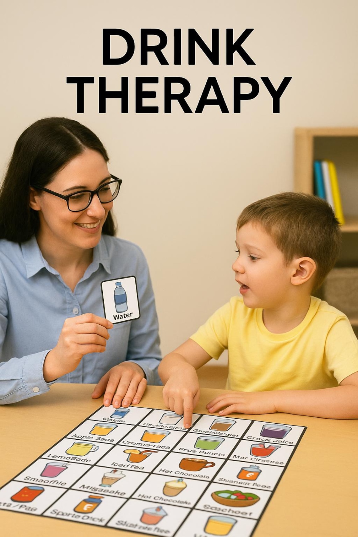 15 Pec Drink Choice Communication Card for Kid Speech Therapy Visuals ...
