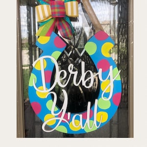 Horseshoe Door Hanger, Kentucky Derby Door Hanger, Derby Door Hanger, Kentucky Door Hanger