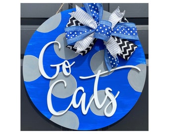 Kentucky Door Hanger, University, Cats, Wildcats, Blue