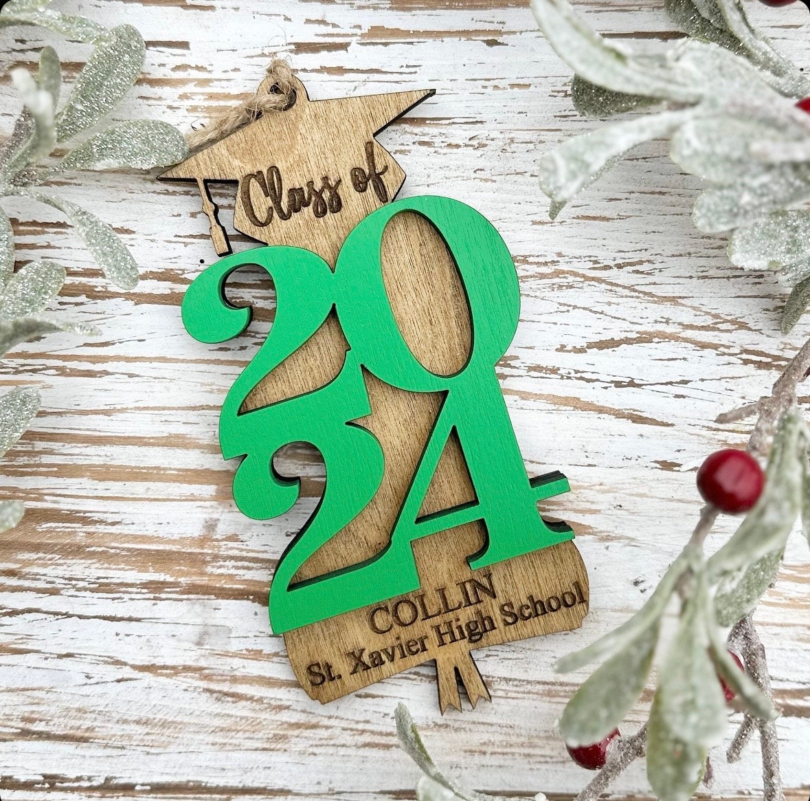 Class of 2025 Gift, Graduation Gift, Senior Year Keepsake, Personalized Ornament