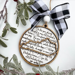 Kentucky Ornament, My Old Kentucky Home, Kentucky Christmas