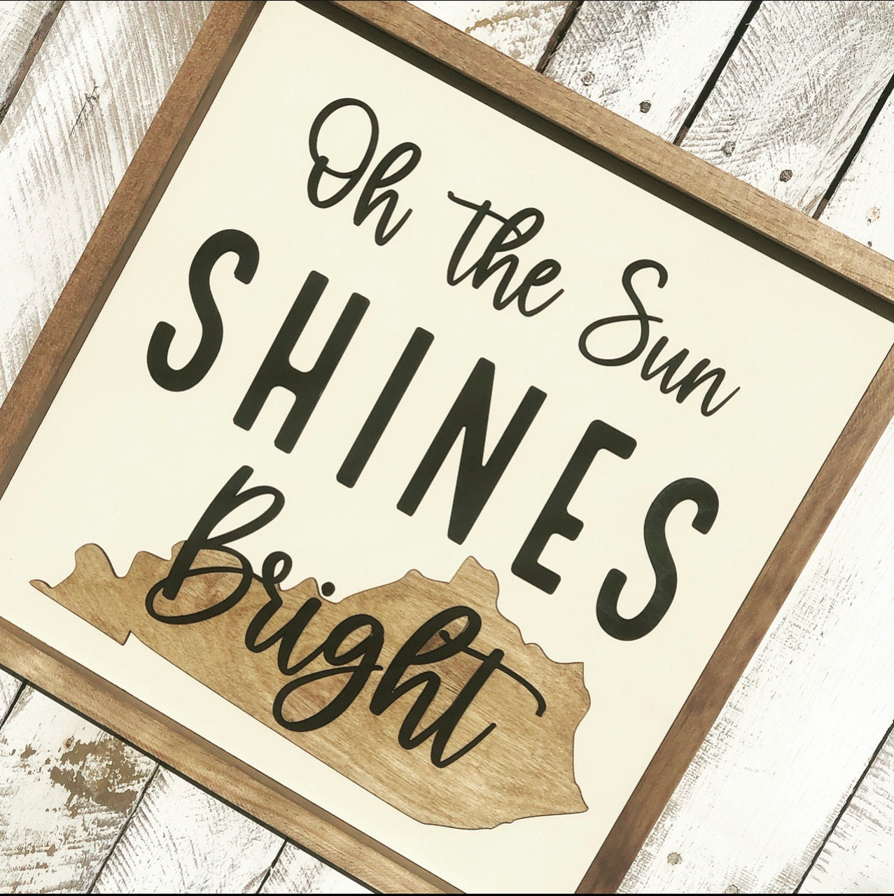 Oh The Sun Shines Bright My Old Kentucky Home Sign Kentucky Etsy 