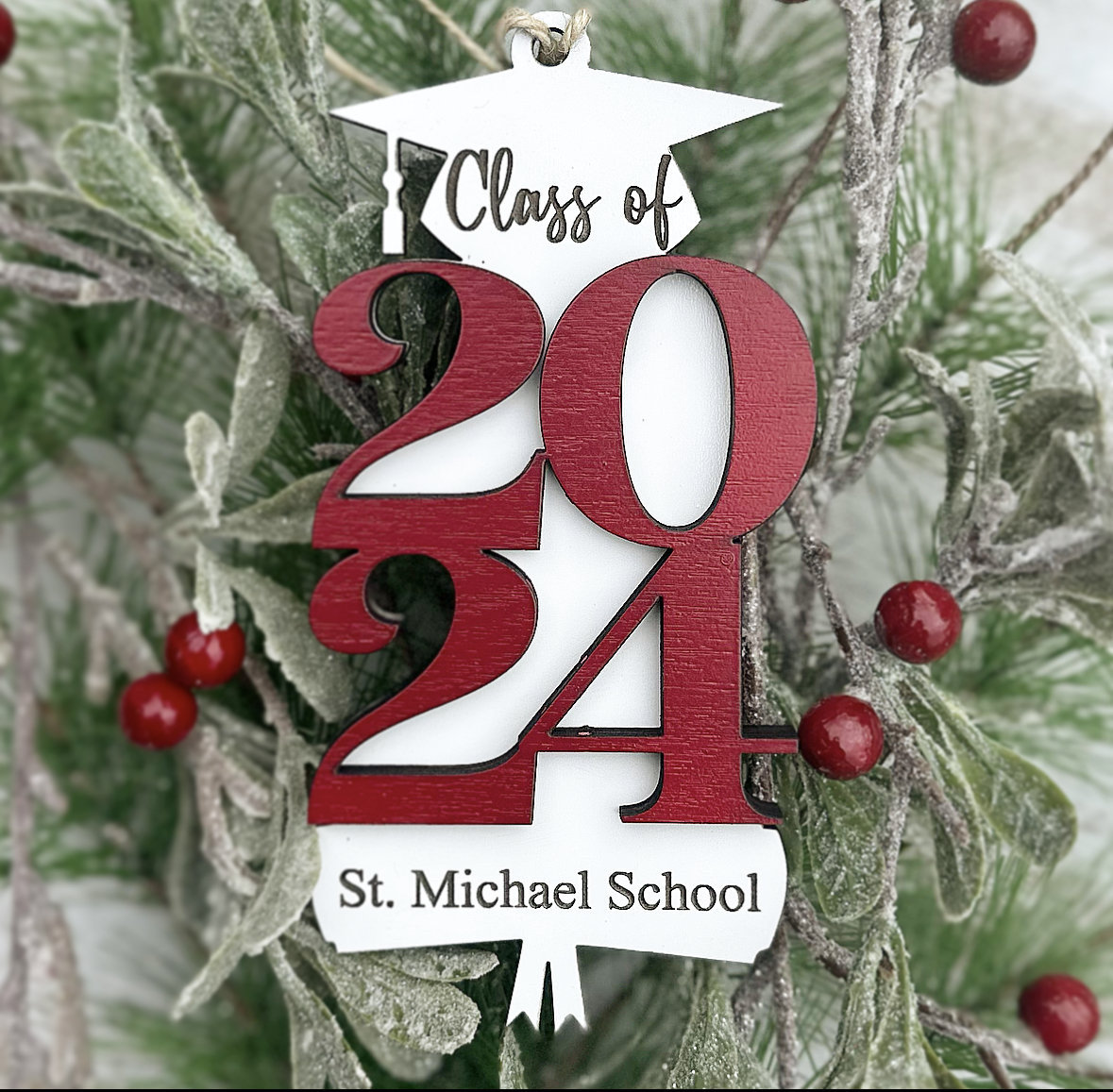 Class of 2025 Gift, Graduation Gift, Senior Year Keepsake, Personalized Ornament