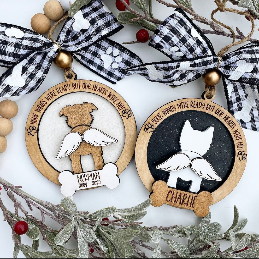 Dog Memorial Ornament, Sympathy Gift for Pet, Christmas - Etsy