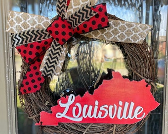 Louisville Wreath, Kentucky Wreath, Grapevine Wreath