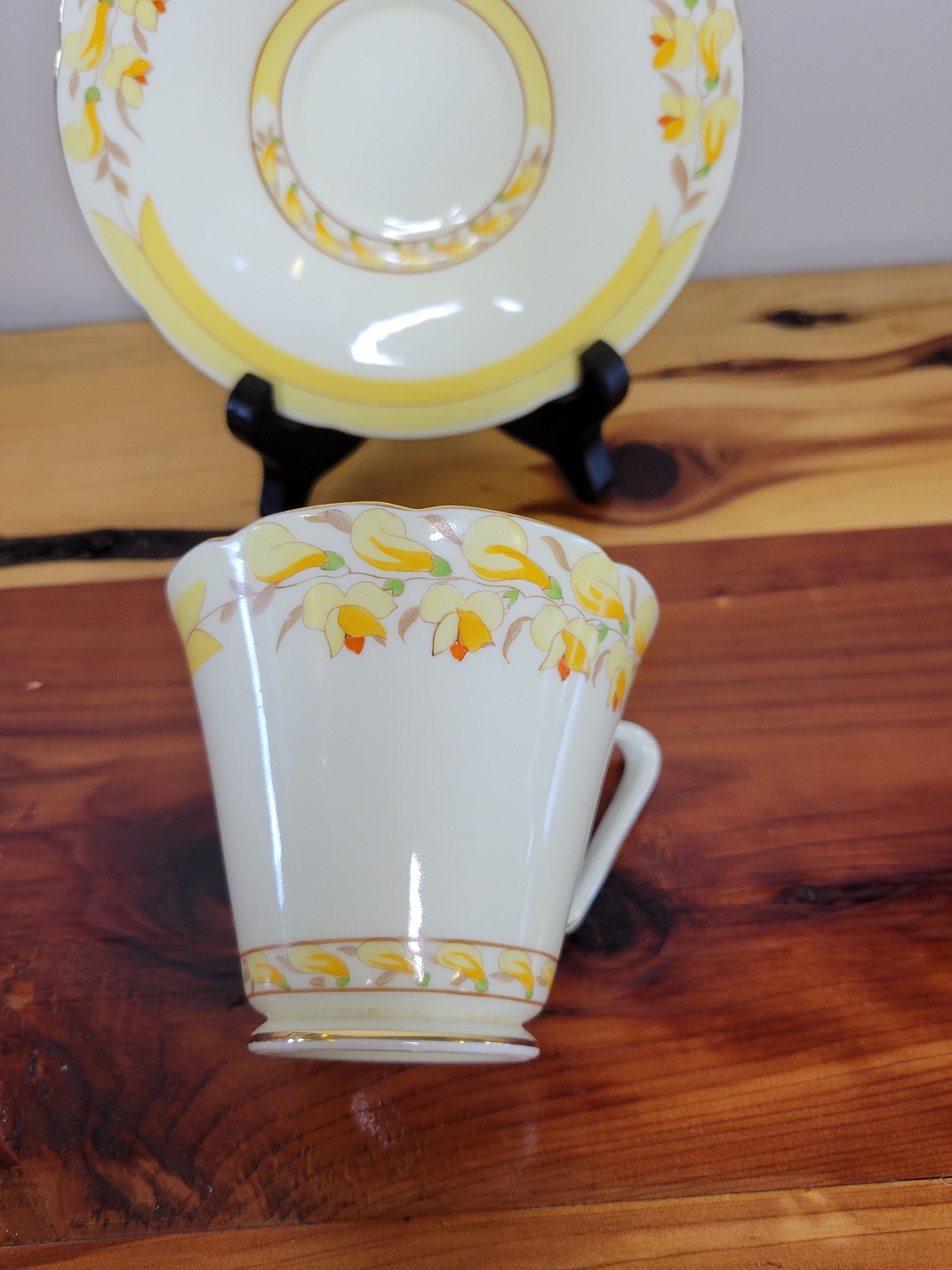 ABJ Grafton China rushden Tea Cup and Saucer Made Etsy UK