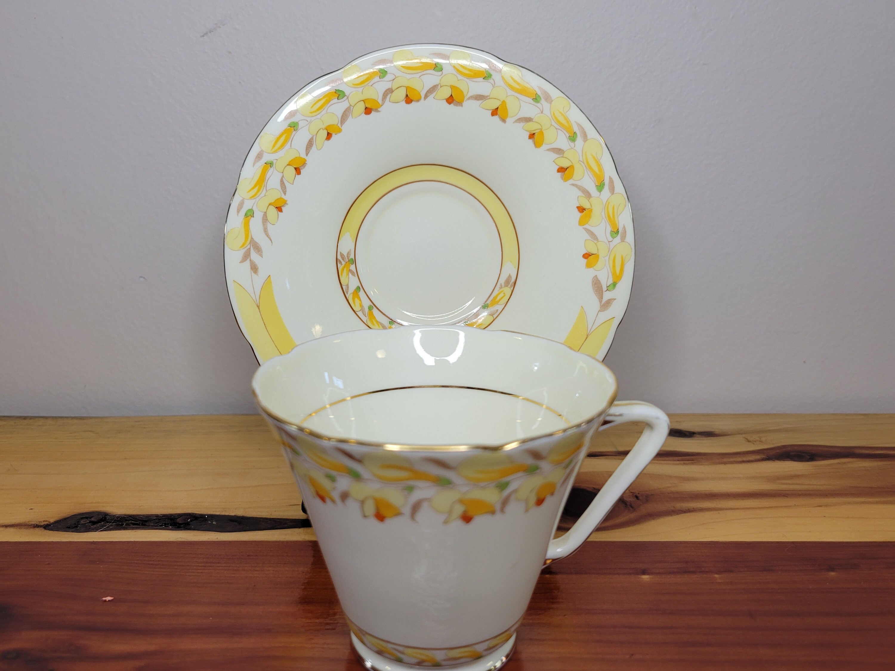 ABJ Grafton China rushden Tea Cup and Saucer Made Etsy UK