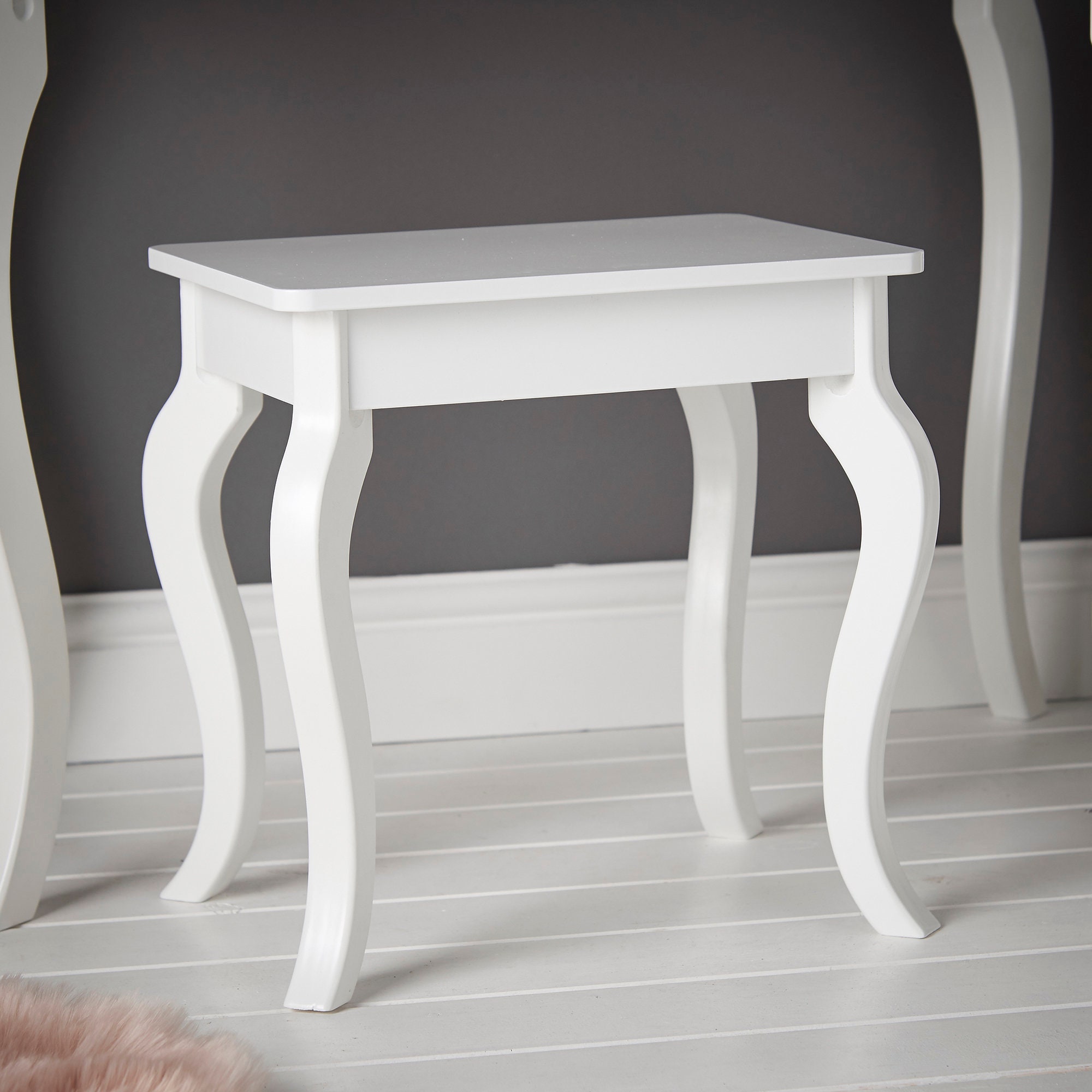 Sorrento White Dressing Table With Drawer Rose Gold Handles Etsy