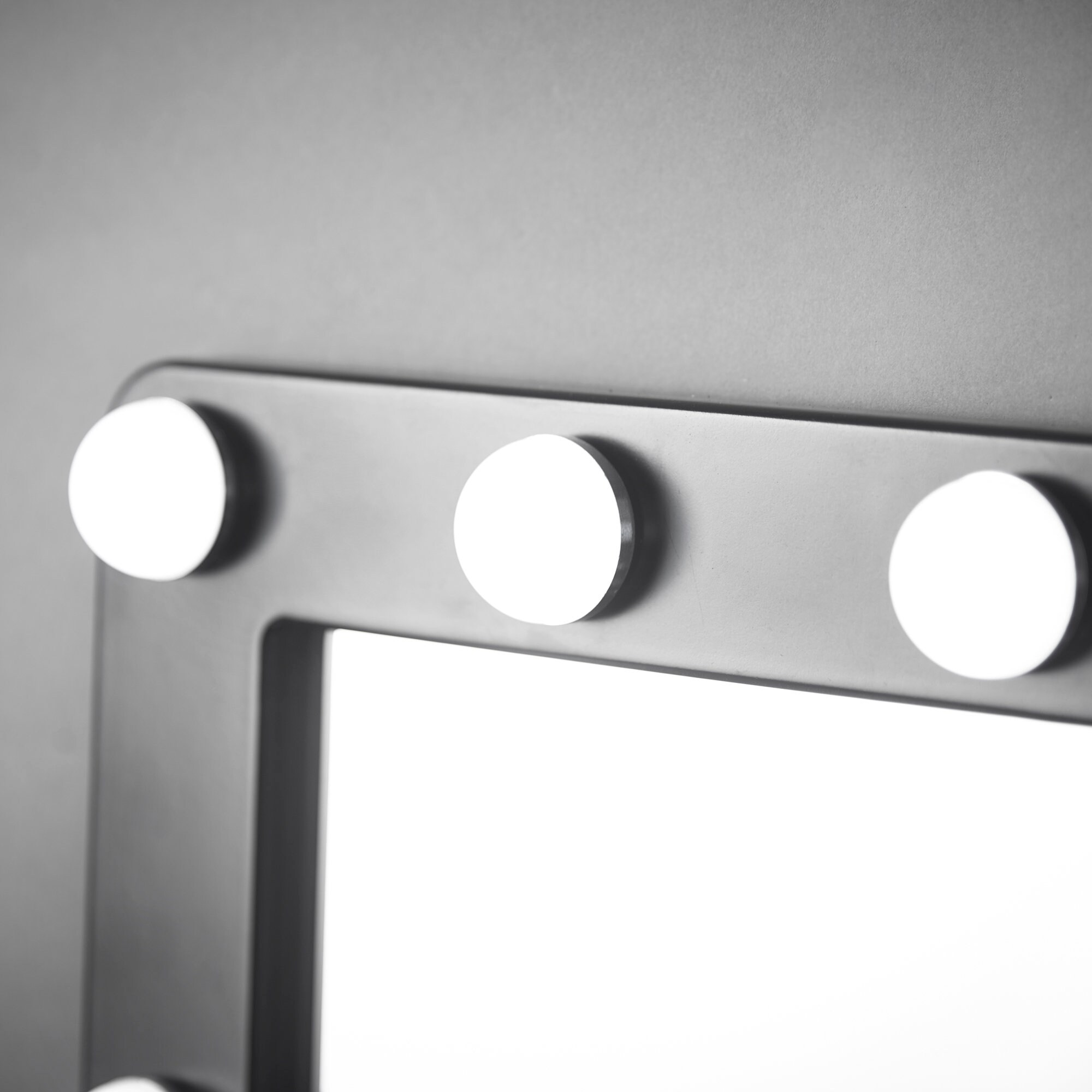 Black Dressing Table with Hollywood LED Lights & 5 Drawers Etsy