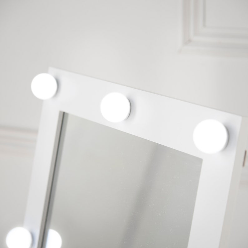 Luxury Large Hollywood Mirror With LED Bulbs Lights Wall Etsy UK