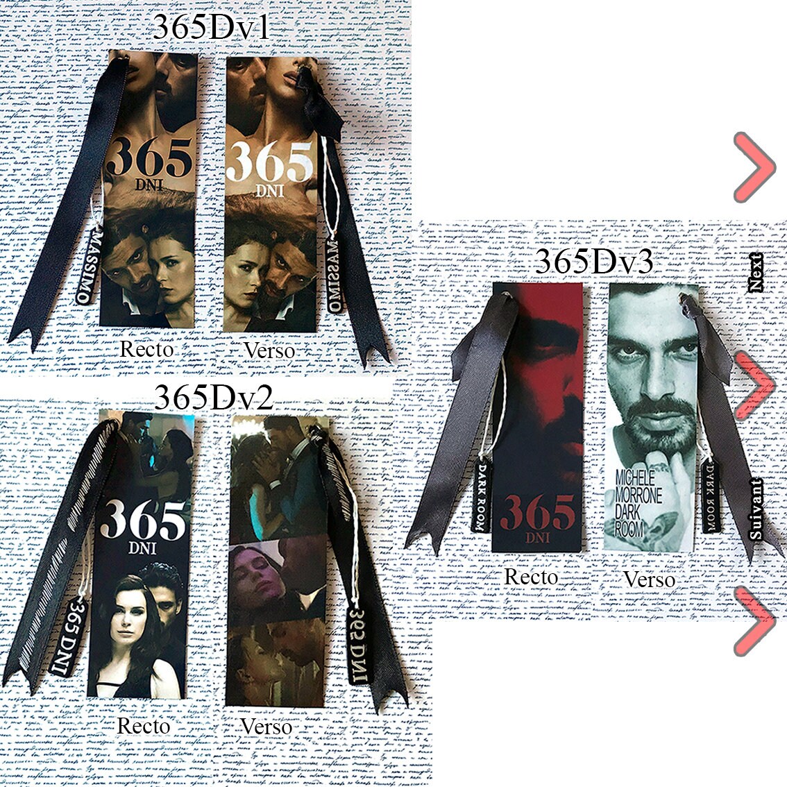 365 Dni Livre Tome 1 Français Marque-pages 365 Days / Jours / DNI - Etsy France