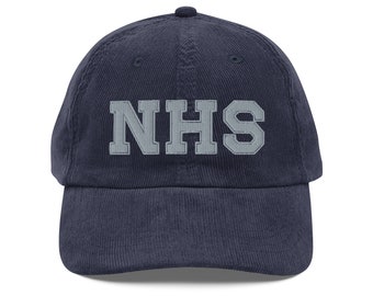 Vintage Cord-Mütze, die die Northside High School repräsentiert