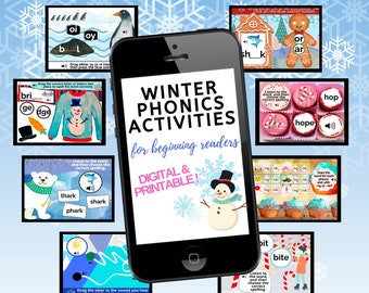 Winter Preschool - Winter Preschool Activities - Winter Preschool Printables and Digital Activities