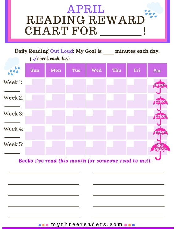 reading rewards charts 12 monthly printables for your young reader rewards charts