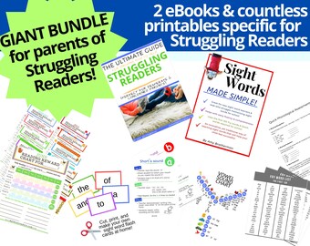 Giant Printable Bundle for Parents of Struggling Readers