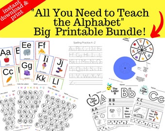 All You Need to Teach the Alphabet Big Printable Bundle
