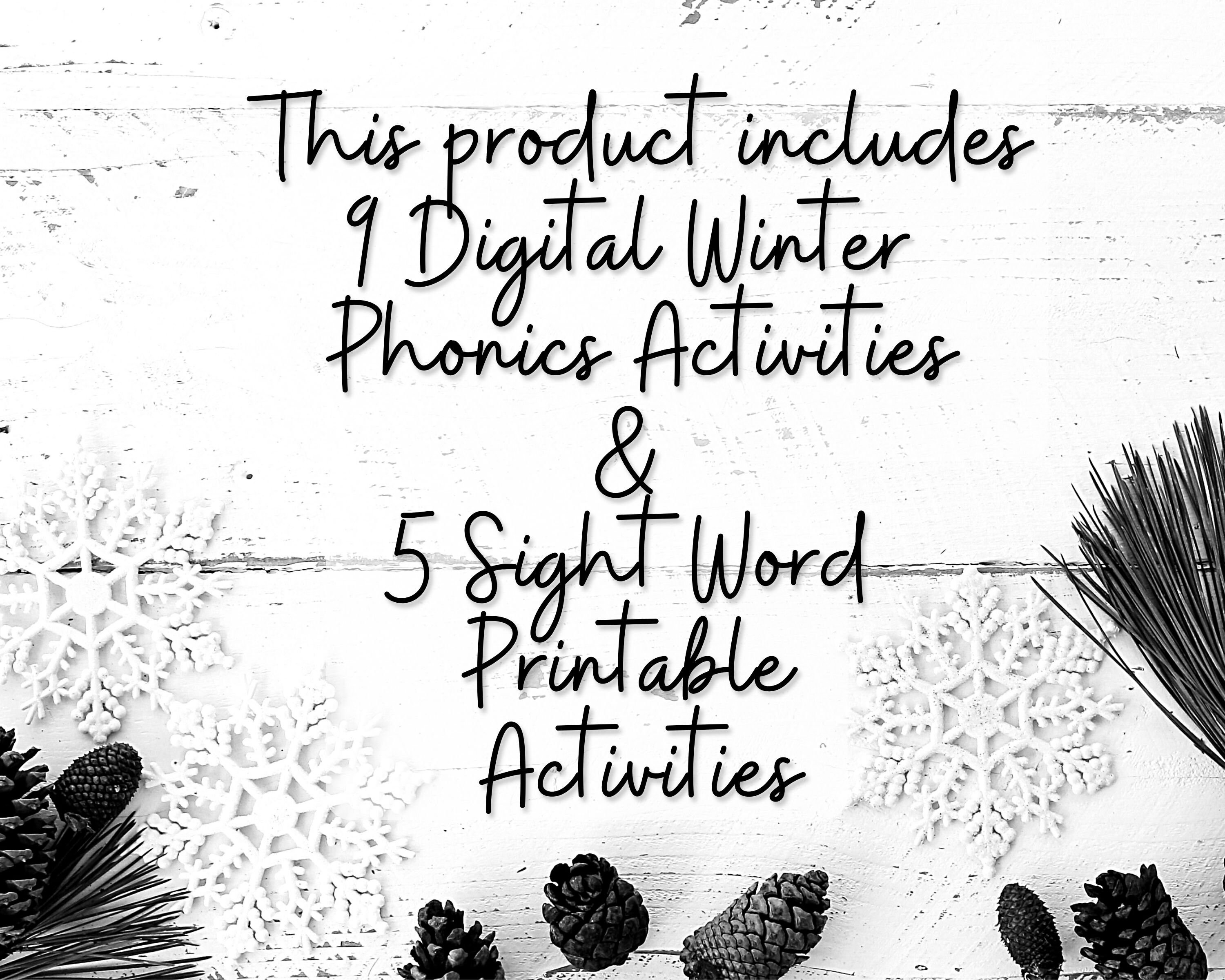 Winter Printables For Kids Digital Winter Printable Etsy