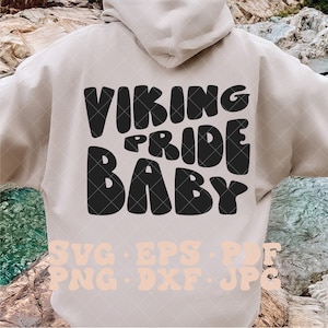 Viking Pride Baby SVG, vikings school mascot svg,vikings mascot svg, school spirit svg, custom mascot svg, custom school mascot svg, mascot