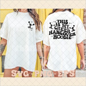 This is my cheer hangover hoodie SVG, cheerleading svg, cheerleading png, trendy cheer svg, cheer hoodie svg, cheer svg, competitive cheer
