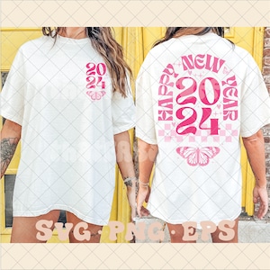 Happy new year svg, happy new year png, 2024 svg, 2024 png, new years eve svg, trendy New Years svg, new years eve png, trendy new years png