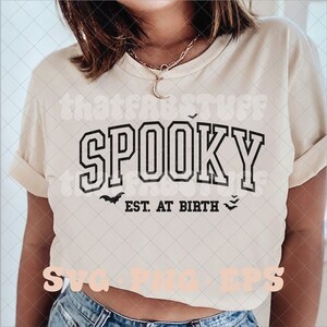 Spooky established at birth svg, spooky svg, spooky png, trending halloween svg, spooky mama svg, spooky babe svg, spooky mom, halloween svg