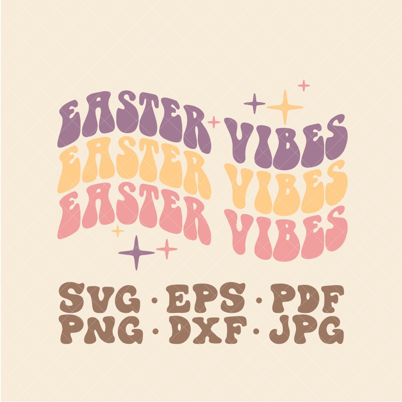 Easter Vibes SVG Girls Easter Svg Retro Easter Svg - Etsy