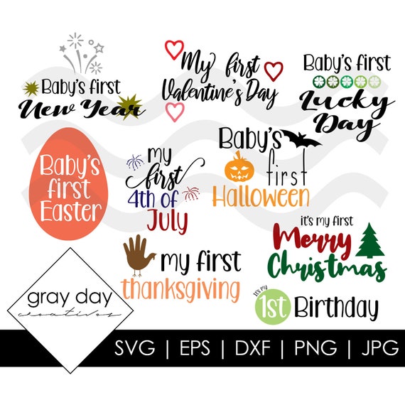 Download Baby S Firsts Svg Bundle Baby S Firsts Sublimation Etsy PSD Mockup Templates