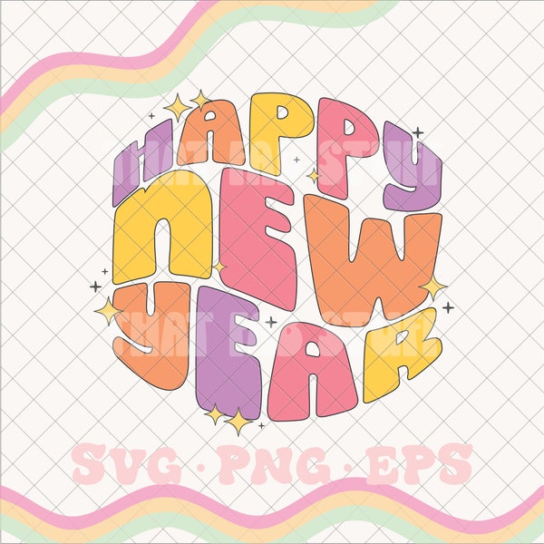 Happy New year svg, new years svg, new years png, new years eve svg, kids new years svg, girls new years svg, kids new years png, trendy svg